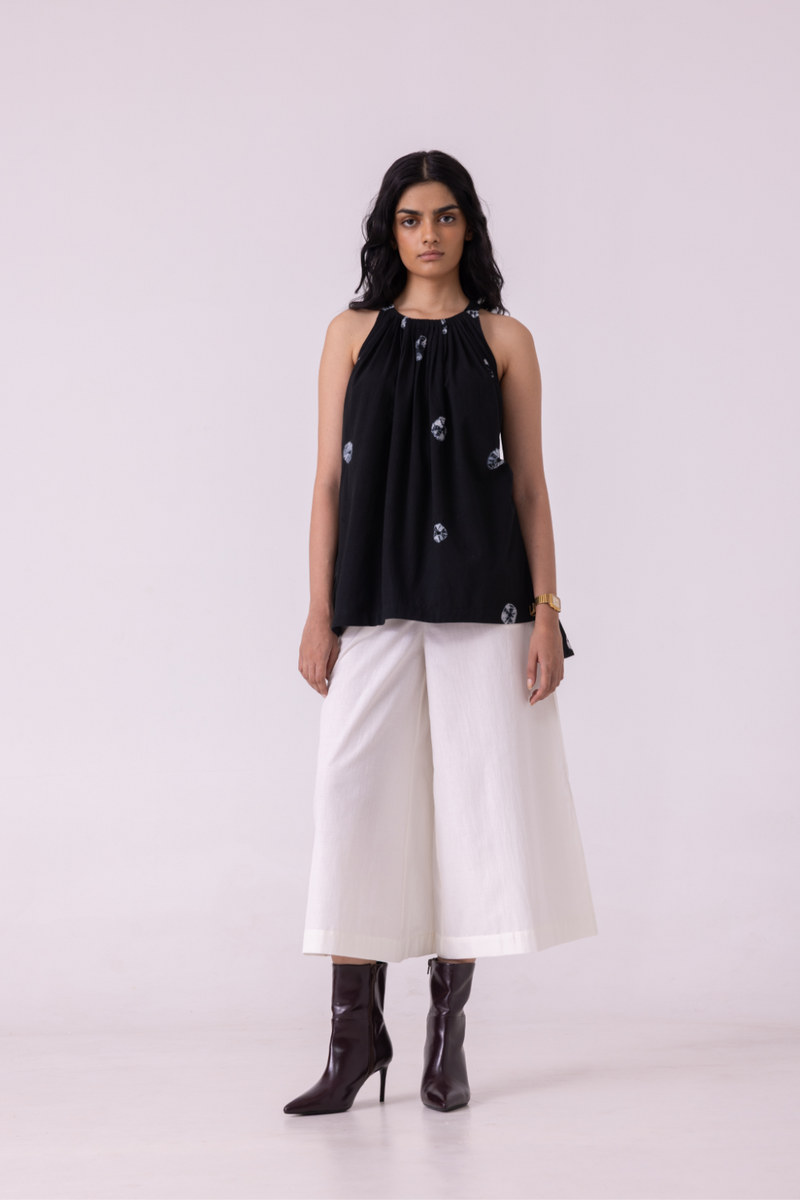 Brad Off White Handwoven Pants cotton by The Summer House for women Worldwide