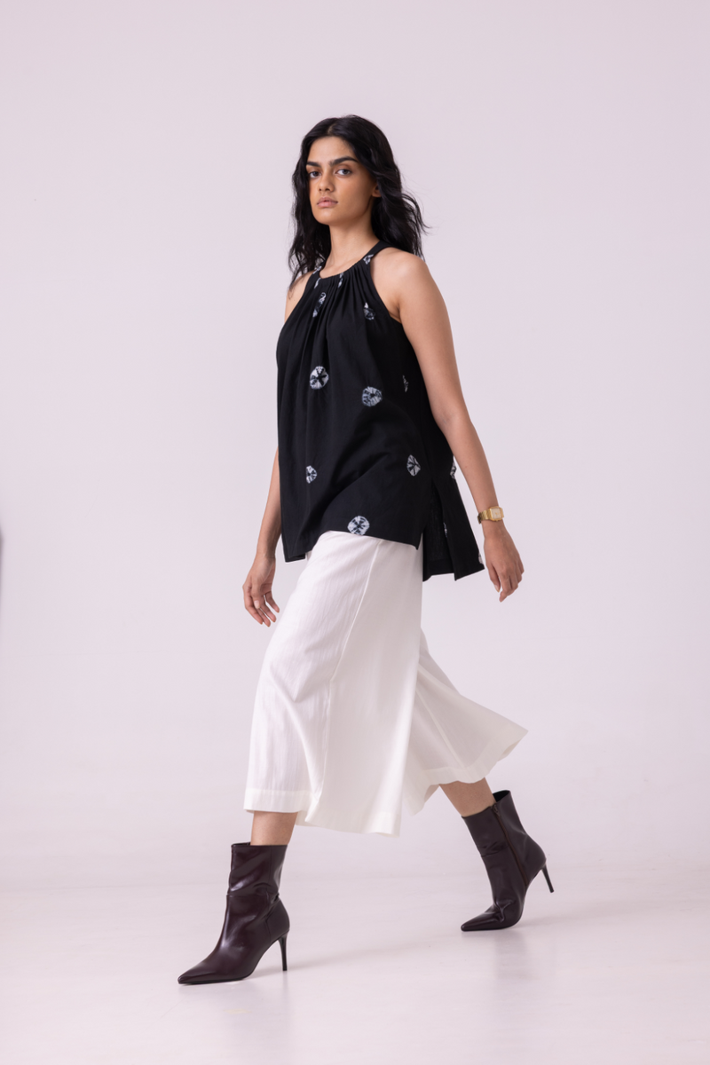 Brad Off White Handwoven Pants cotton by The Summer House for women Worldwide