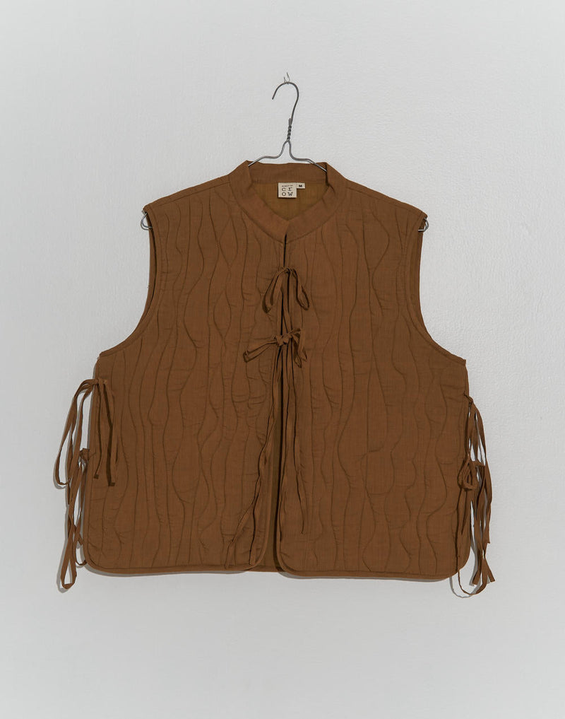 Buff puffer Jacket cotton by World of Crow in brown color for women Worldwide