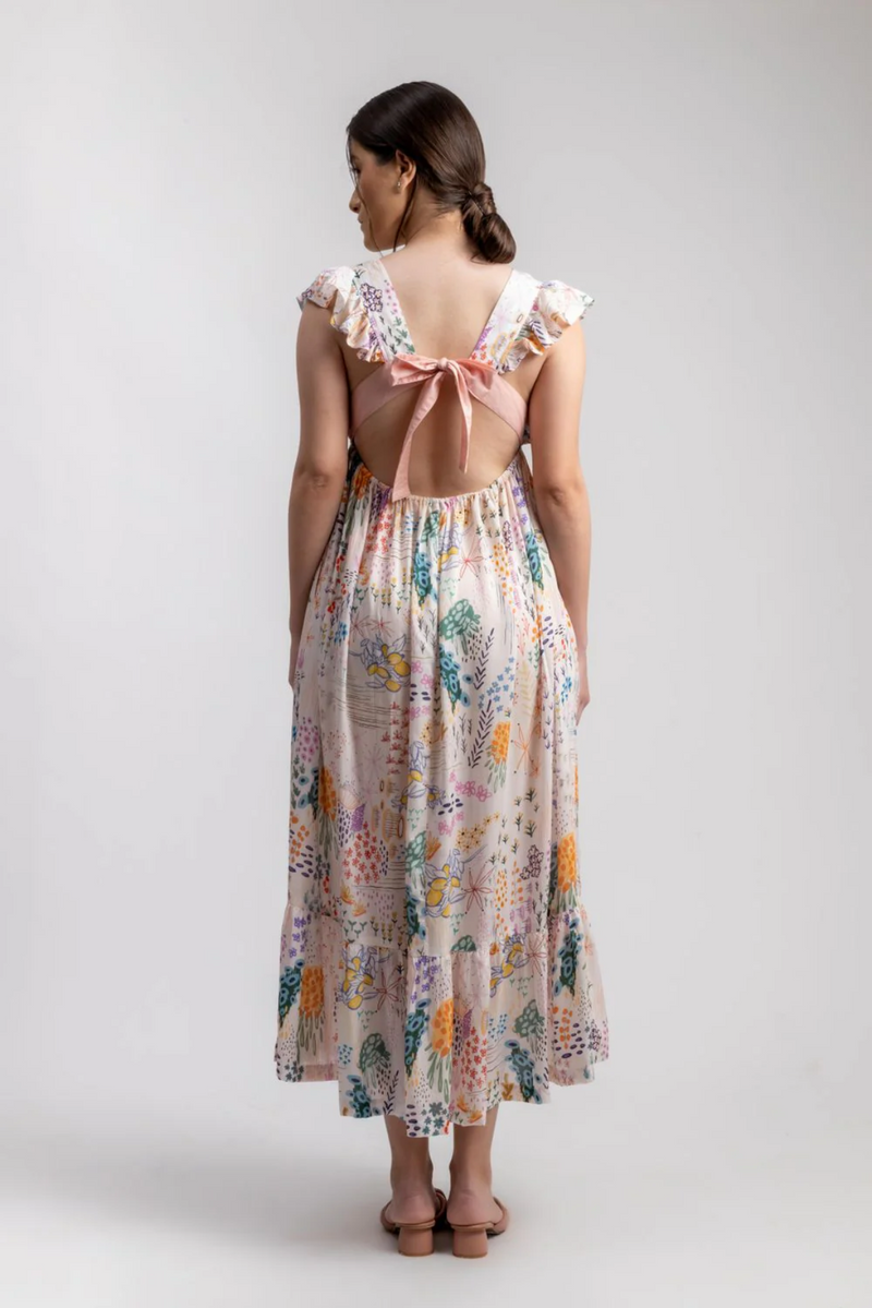 LILY PRINTED DRESS mul by Doodlage in multi color for women Worldwide