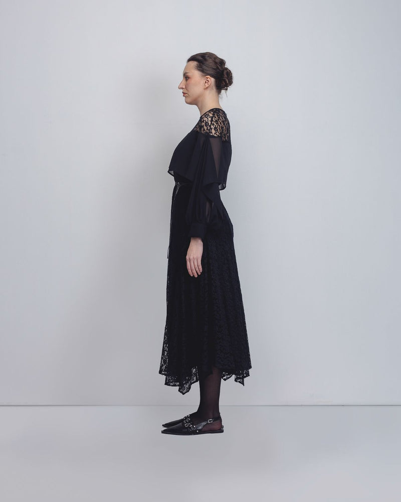 Cath Dress - Black by Leh Studios in black color for women Worldwide