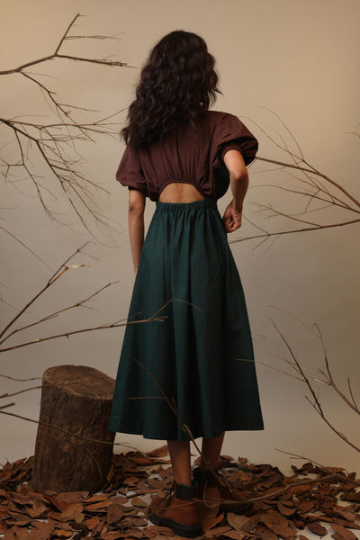 CB Green & Brown Sphara Dress