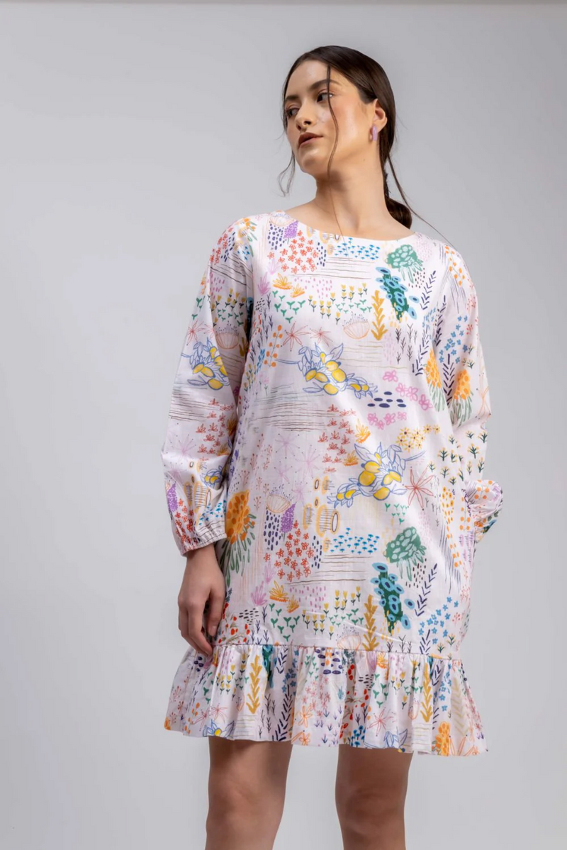 EVA PRINTED DRESS mul by Doodlage in multi color for women Worldwide