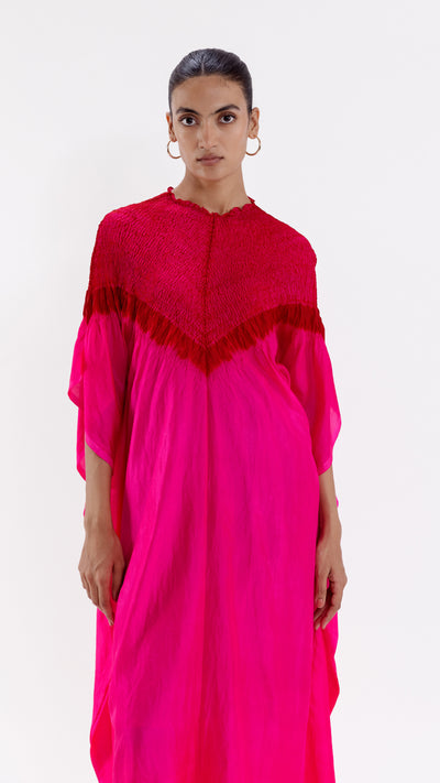 TRIANGLE KAFTAN - FUCHSIA