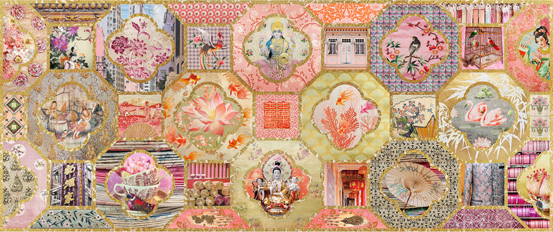 Chinoiserie In Gold & Blush Pinks