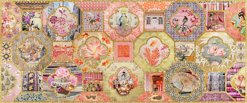Chinoiserie In Gold & Blush Pinks