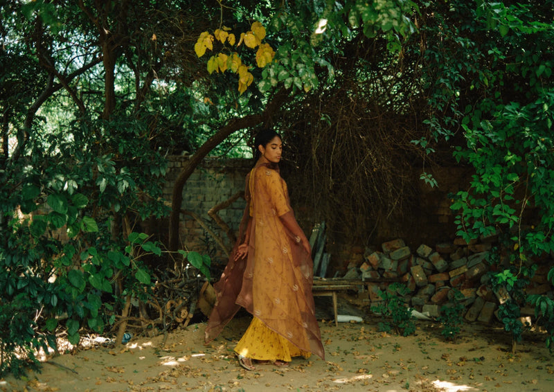 Chintz Yellow Sharara Set