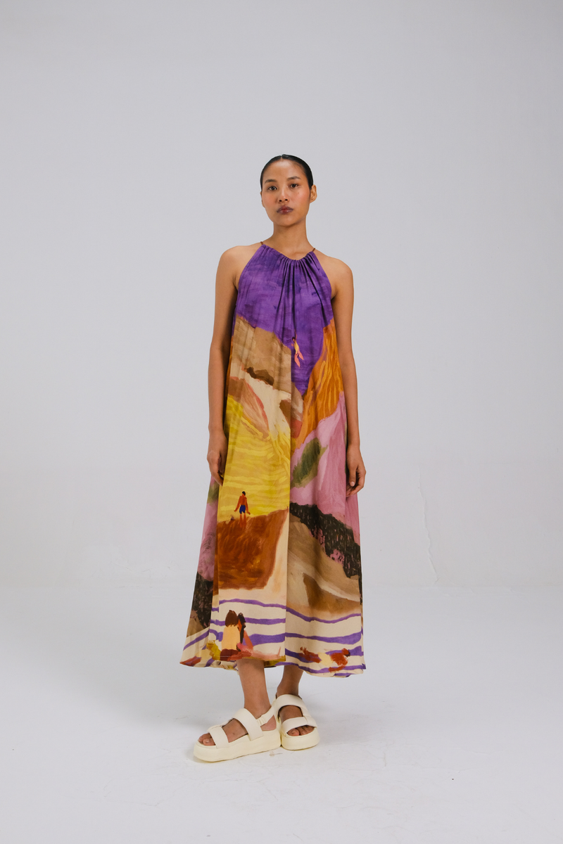 CIRCLE LONG DRESS - SWIMMERS by CORD for women Worldwide