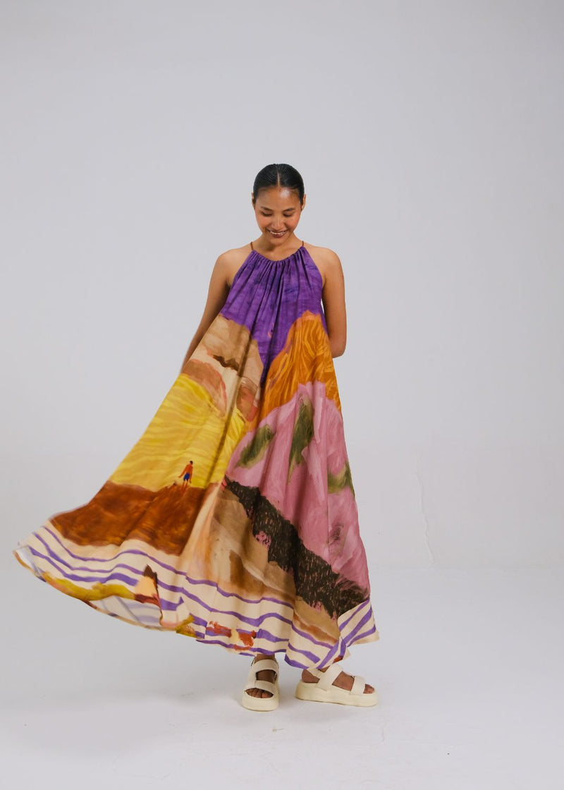 CIRCLE LONG DRESS - SWIMMERS by CORD for women Worldwide