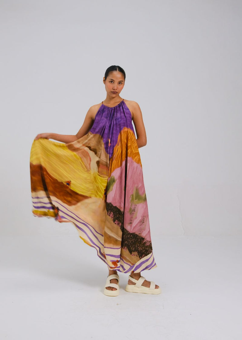CIRCLE LONG DRESS - SWIMMERS by CORD for women Worldwide