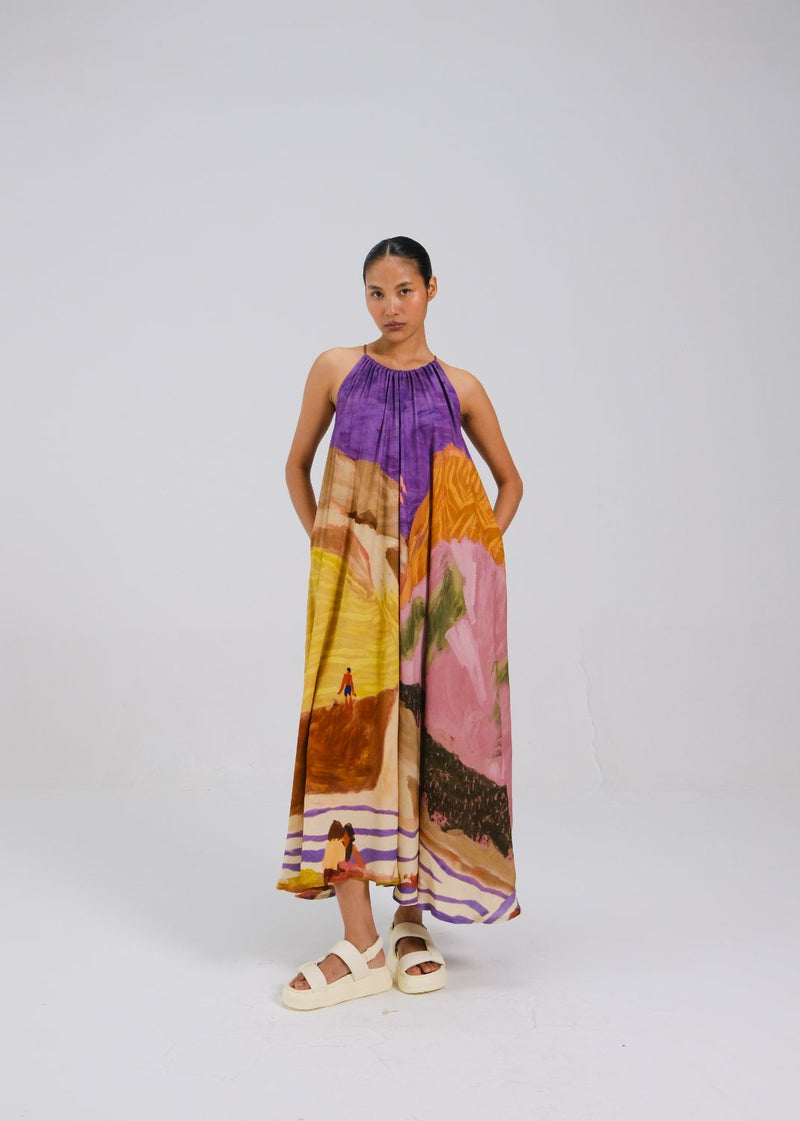 CIRCLE LONG DRESS - SWIMMERS by CORD for women Worldwide