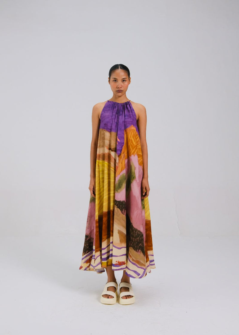CIRCLE LONG DRESS - SWIMMERS by CORD for women Worldwide