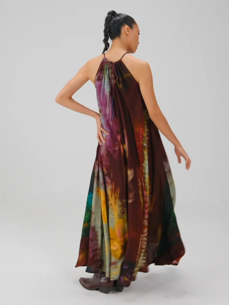 Circle Long Dress - X-Ray cotton by CORD for women Worldwide