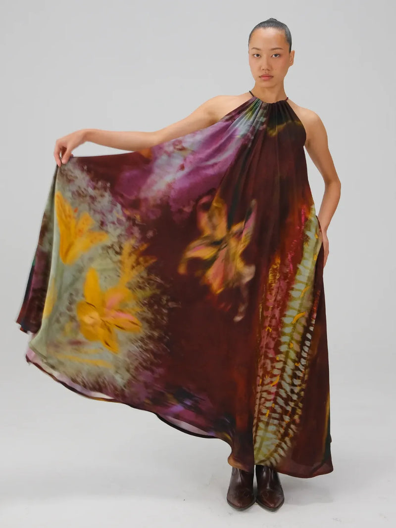 Circle Long Dress - X-Ray cotton by CORD for women Worldwide