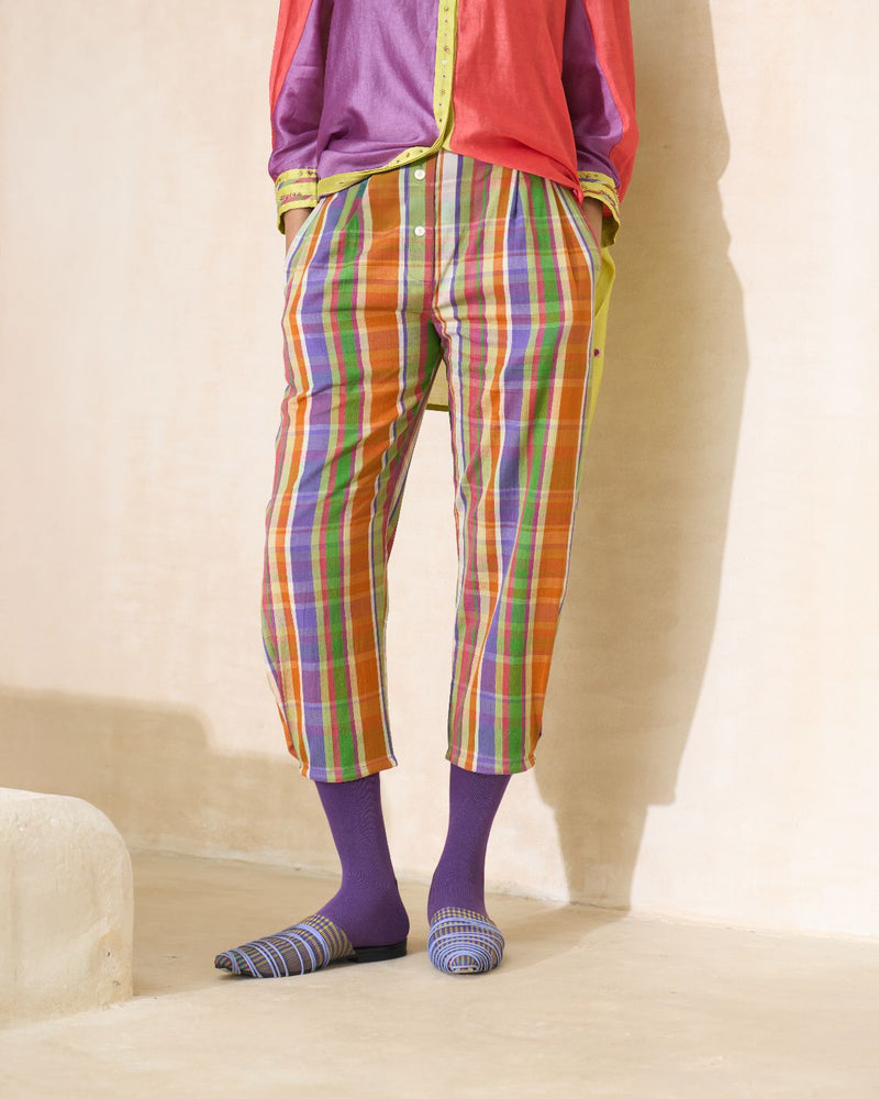 Coco Pant cotton by SWATTI KAPOOR in multi color for women Worldwide