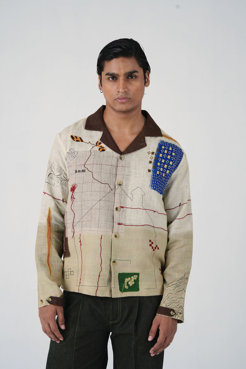 Archive Jacket-Mood Board linen jacket by CORD MEN in multi-color for men Worldwide
