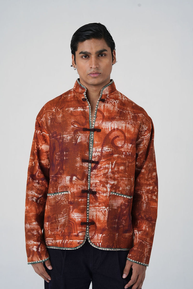 Knot Jacket-Sai linen jacket by CORD MEN in multi-color for men Worldwide