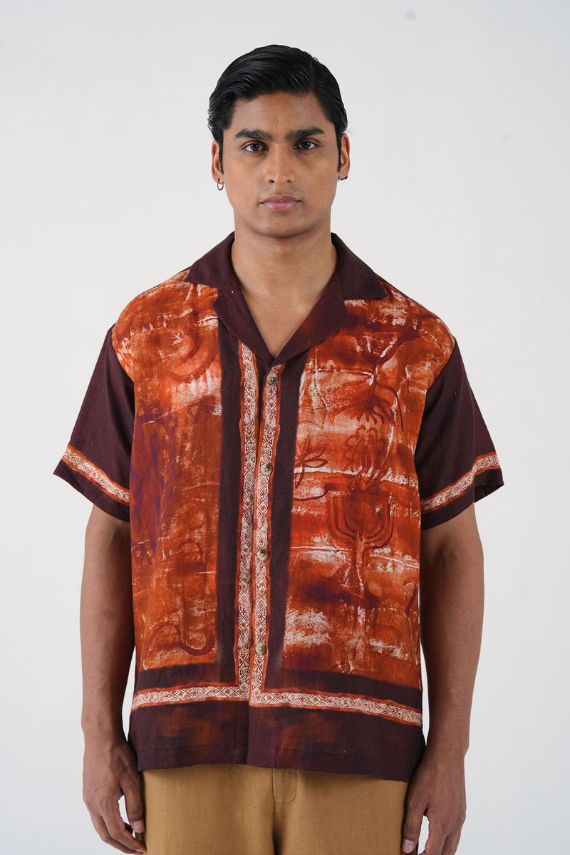 Unisex Oversized Shirt-Sai linen shirt by CORD MEN in multi-color for men Worldwide