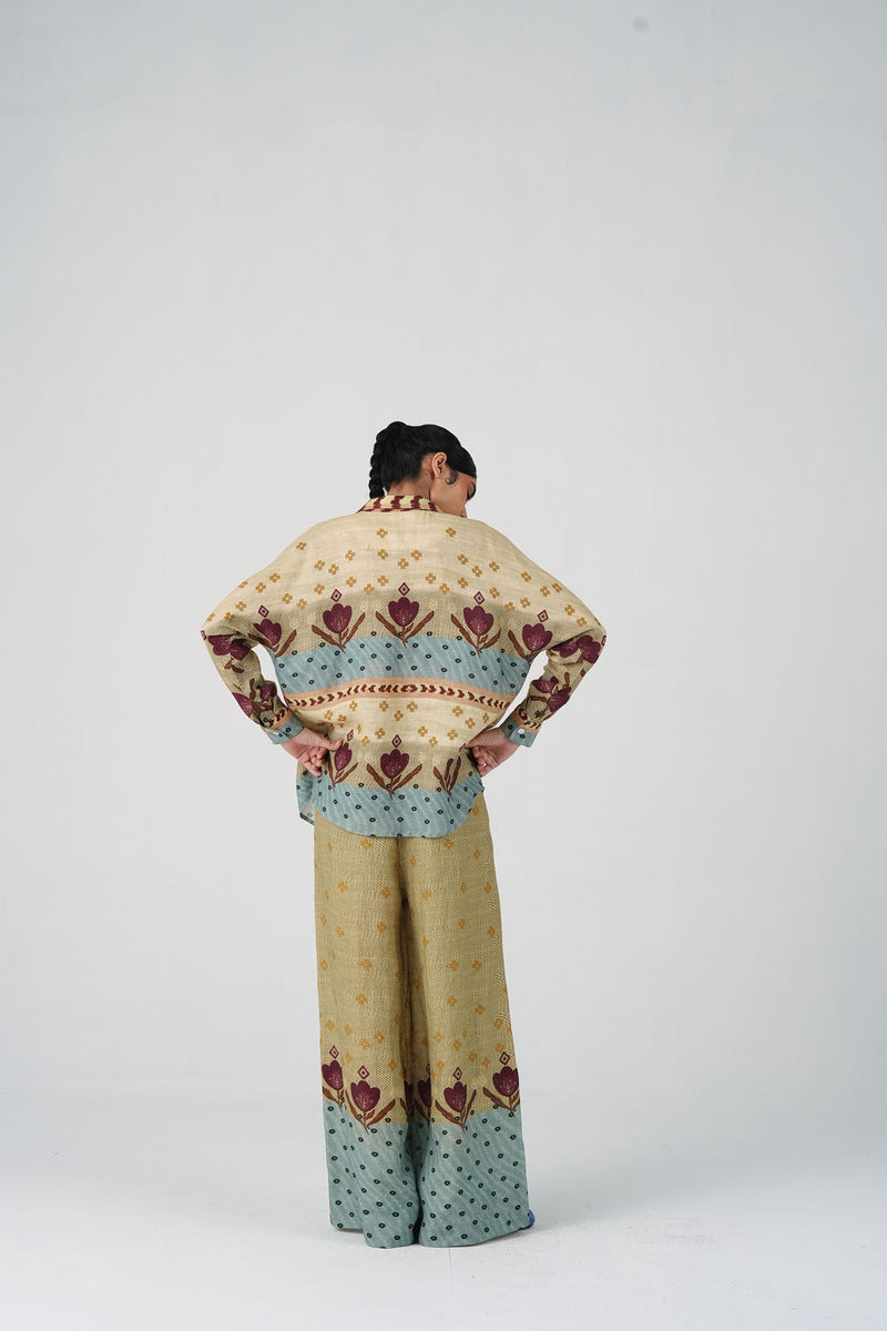 Lounge Pant-Fresco linen pant/trouser by CORD in multi-color for women Worldwide