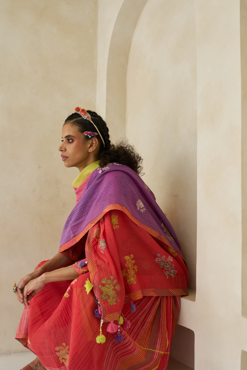 Kiara Set cotton by SWATTI KAPOOR in multi color for women Worldwide