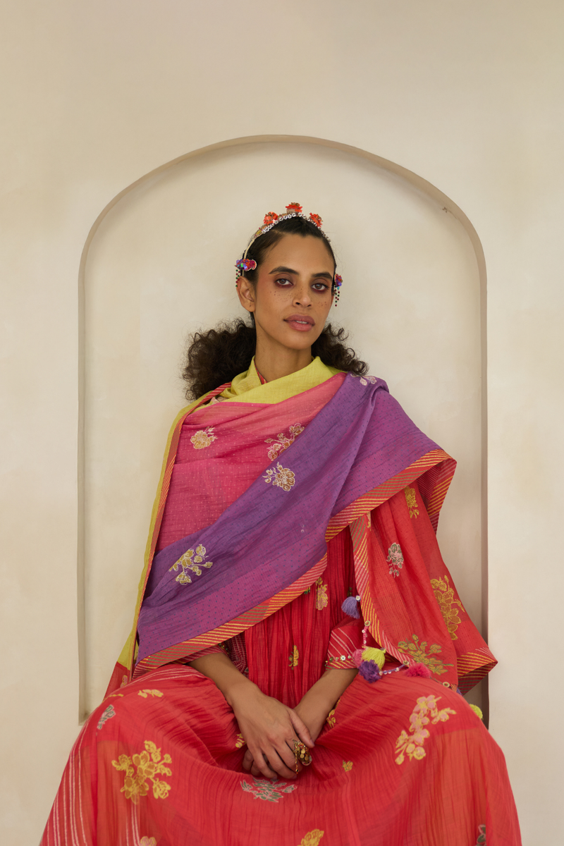 Kiara Set cotton by SWATTI KAPOOR in multi color for women Worldwide
