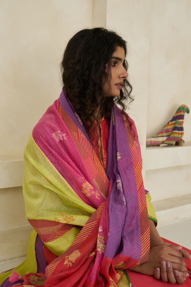 Kiara Set cotton by SWATTI KAPOOR in multi color for women Worldwide