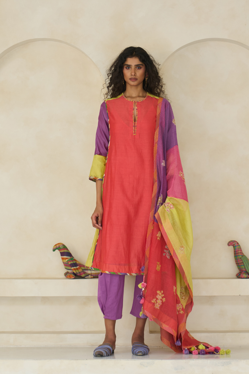 Kiara Set cotton by SWATTI KAPOOR in multi color for women Worldwide