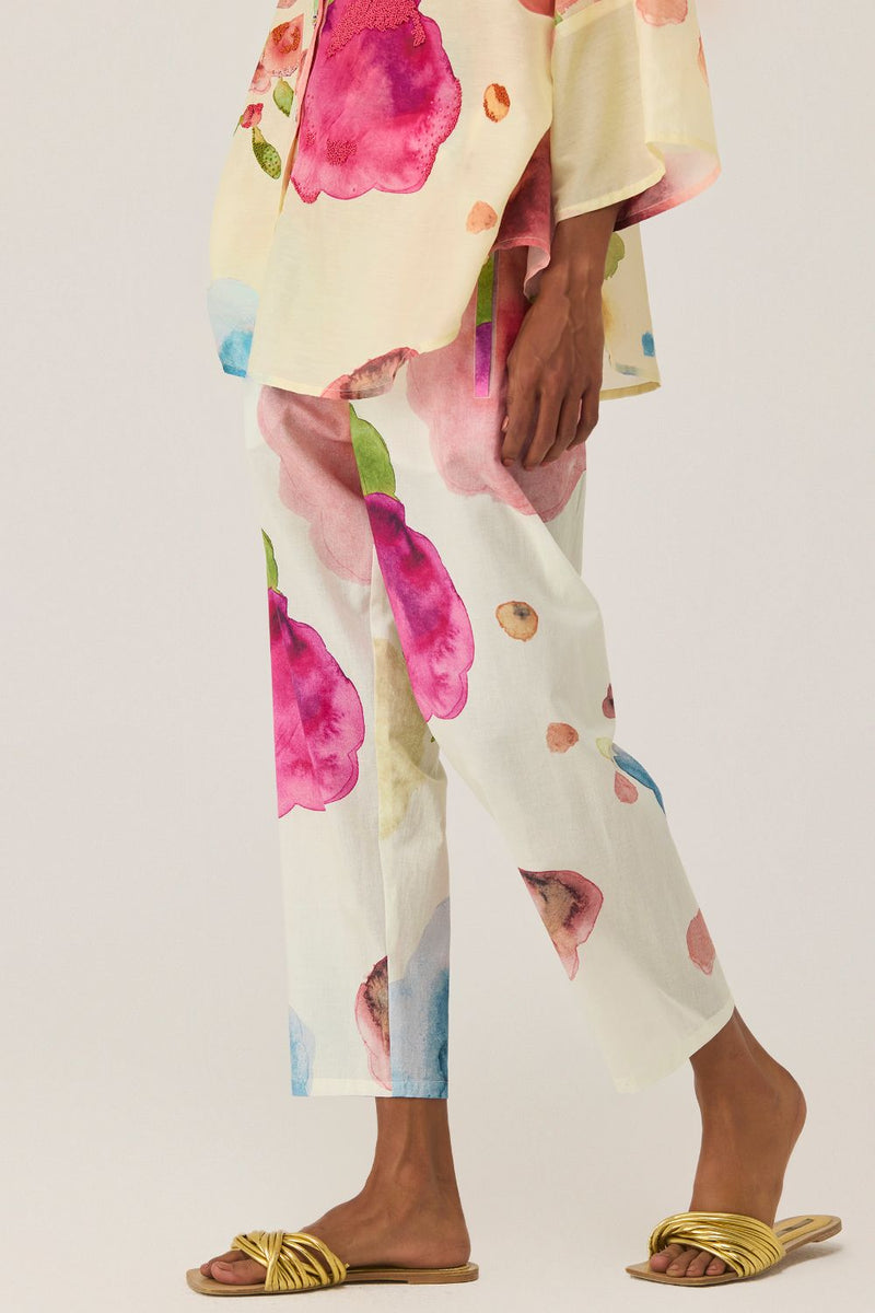 Californian Poppies Co-ord Set silk by World of SiSa for women Worldwide