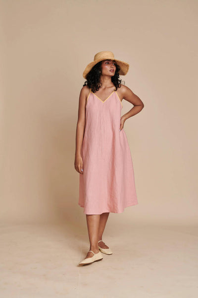 Candy Floss Linen Sundress