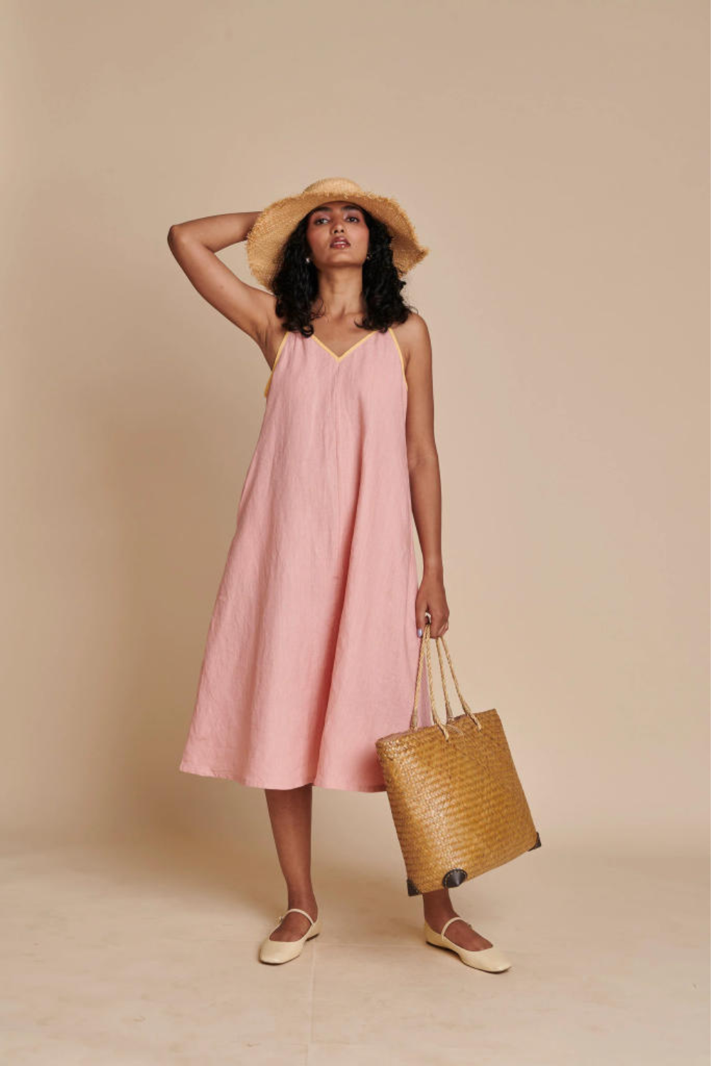 Candy Floss Linen Sundress