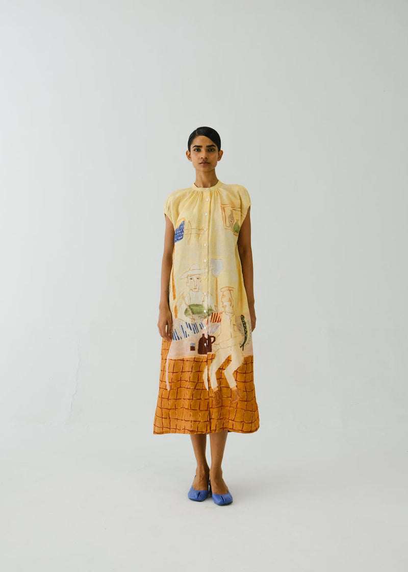 Cap Sleeve Dress-Fisherman by CORD for women Worldwide