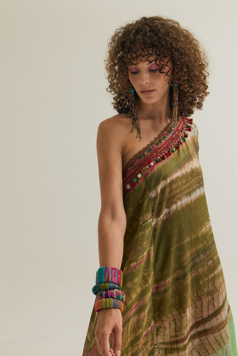 Heather Dress habutai silk dress by Capisvirleo in pink for women Worldwide
