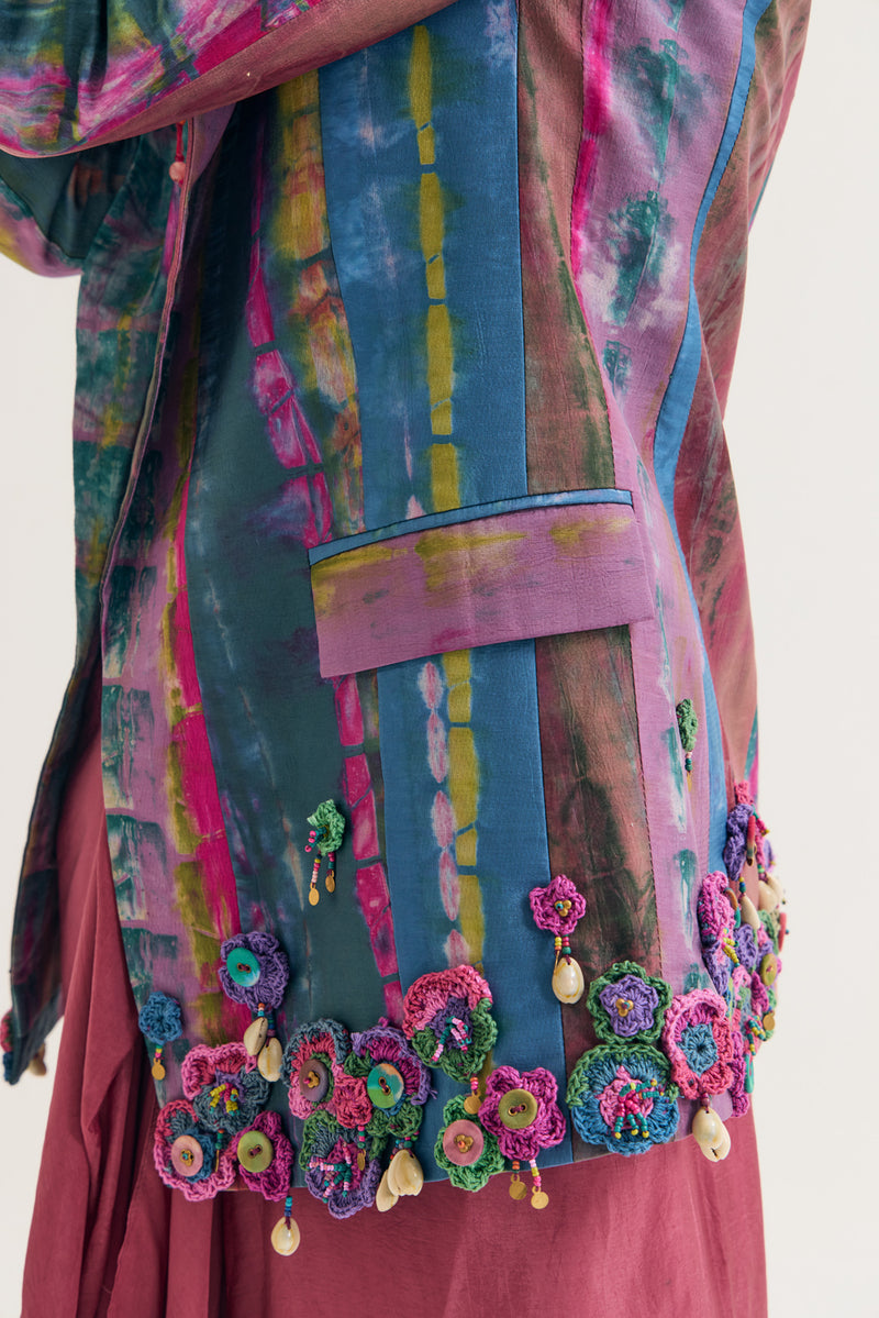 Laburnum Blazer habutai silk jacket/overlay by Capisvirleo in lavender for women Worldwide