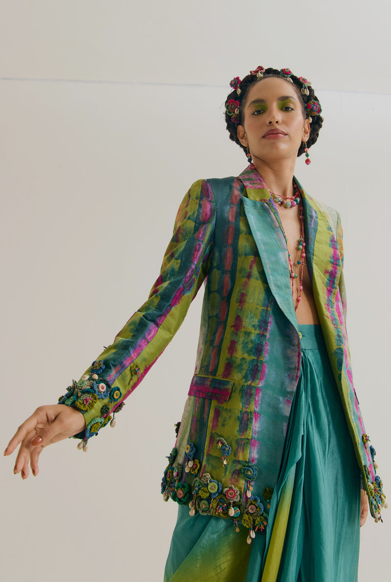Laburnum Blazer habutai silk jacket/overlay by Capisvirleo in lavender for women Worldwide