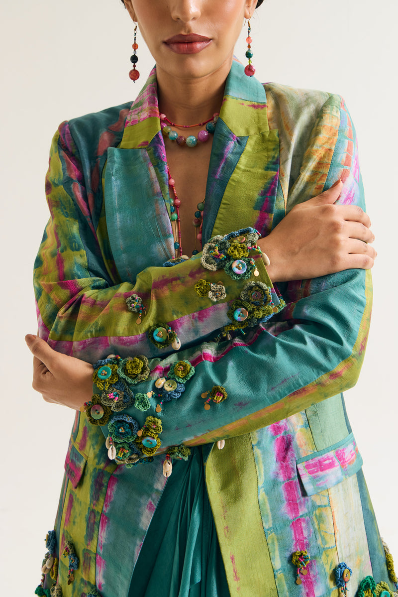 Laburnum Blazer habutai silk jacket/overlay by Capisvirleo in lavender for women Worldwide