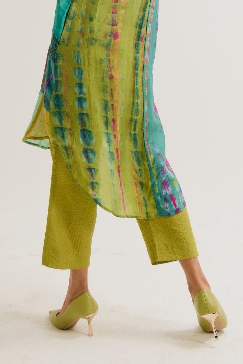 Shrub Rose Pant handloom cotton pant/trouser by Capisvirleo in pink for women Worldwide