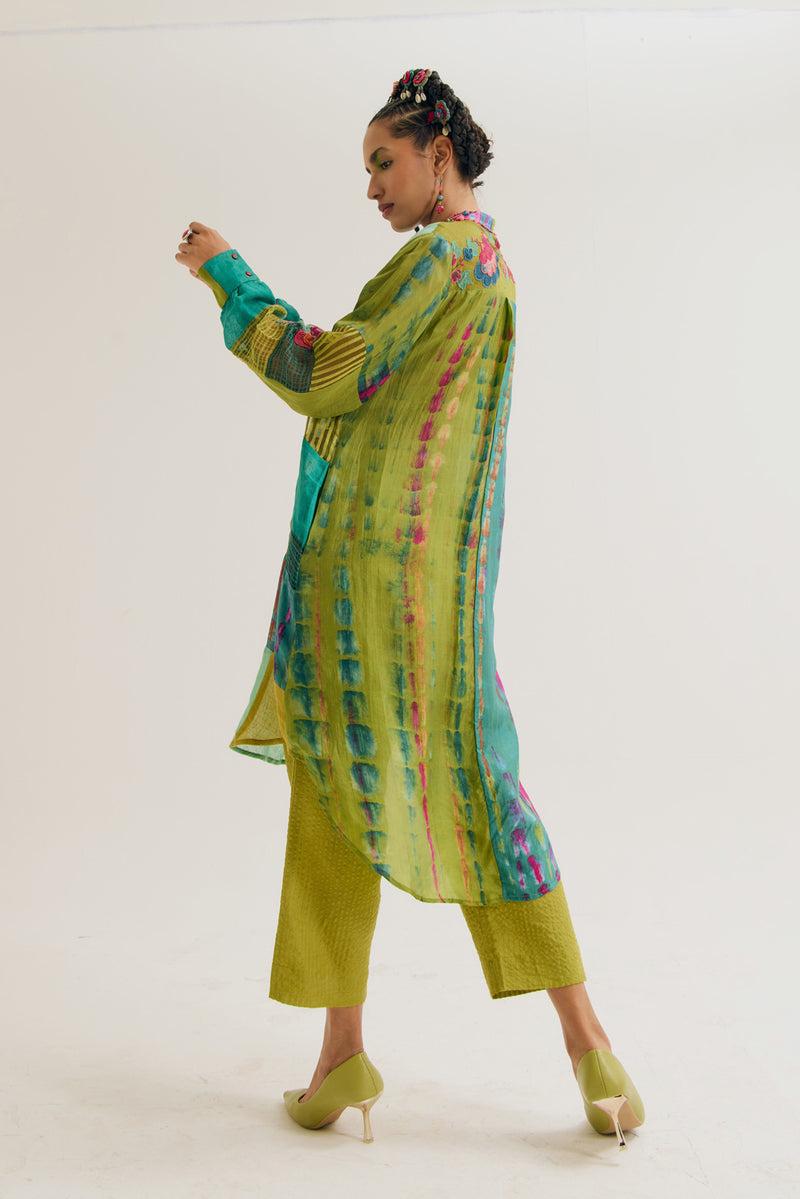 Shrub Rose Set jute,linen,silk,handloom cotton co-ord set by Capisvirleo in pink for women Worldwide