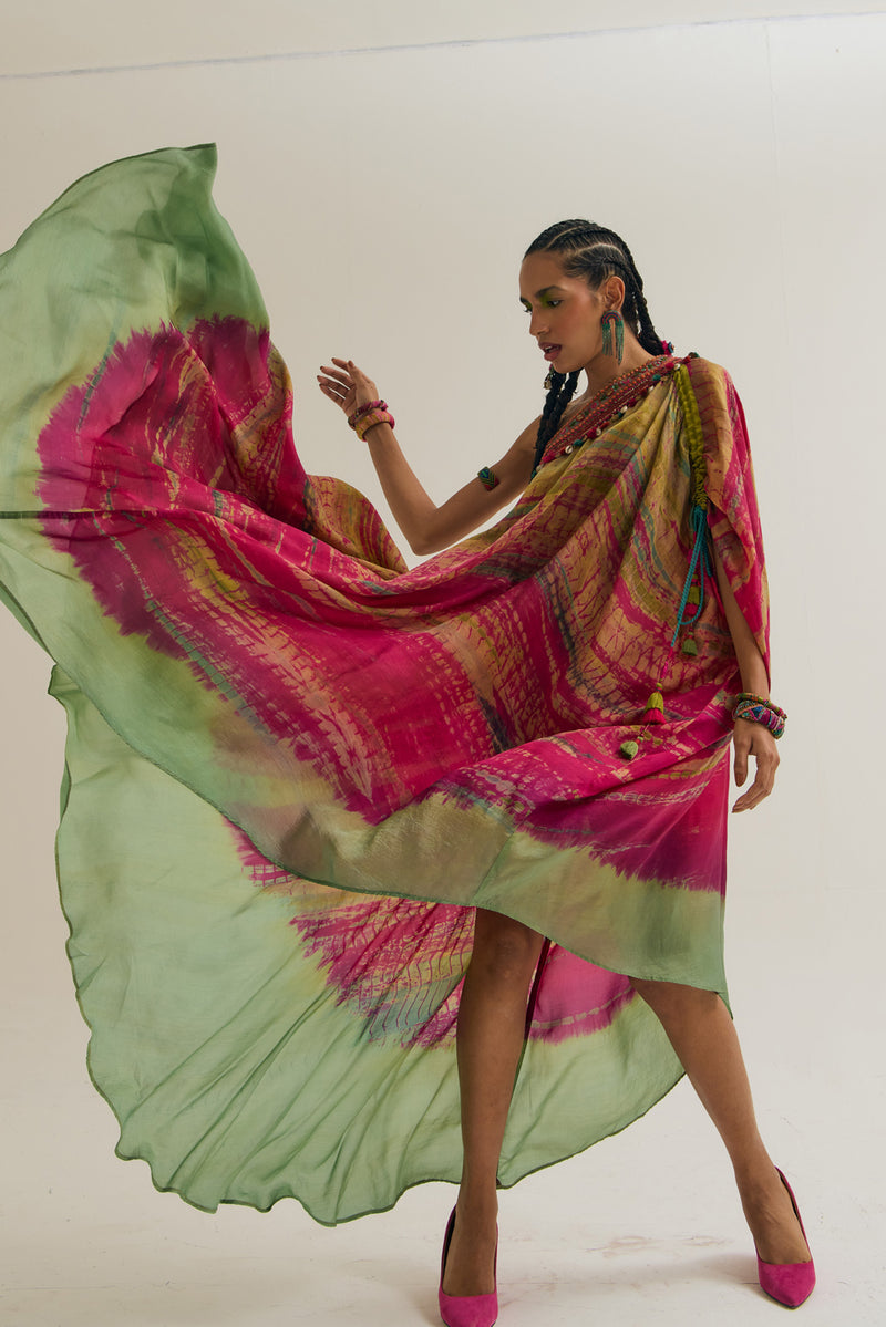 Heather Dress habutai silk dress by Capisvirleo in pink for women Worldwide