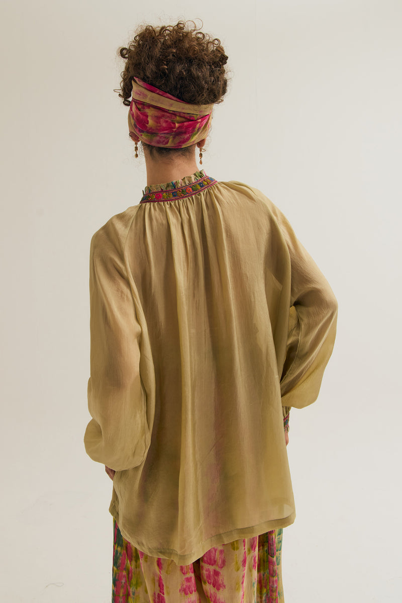 Elia Shirt habutai silk top/shirt by Capisvirleo in off white for women Worldwide