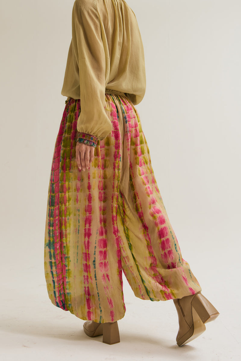Bauhini Pants habutai silk pant/trouser by Capisvirleo in multi-color for women Worldwide