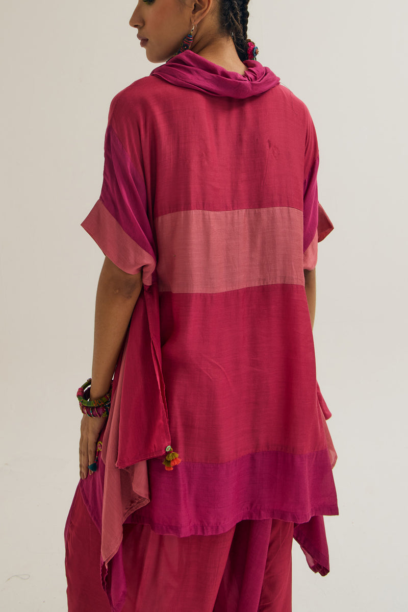 Plumaria Co Ord Set cotton silk co-ord set by Capisvirleo in teal for women Worldwide