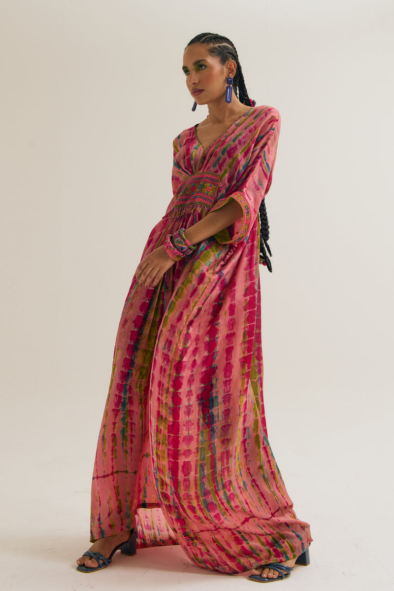 Aster Kaftan habutai silk tunics/kaftan by Capisvirleo in off white for women Worldwide