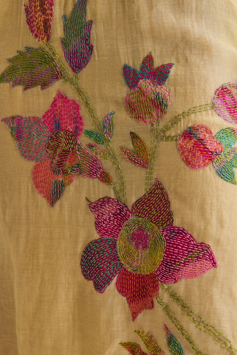 Iris Dress chanderi silk dress by Capisvirleo in multi-color for women Worldwide