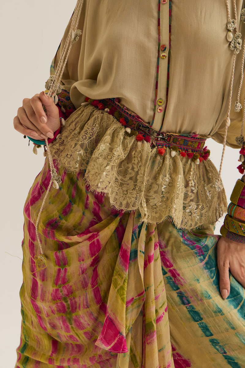 Dahlia Skirt habutai silk skirt by Capisvirleo in multi-color for women Worldwide