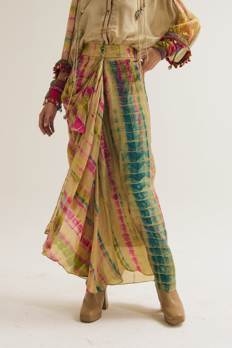 Dahlia Skirt habutai silk skirt by Capisvirleo in multi-color for women Worldwide