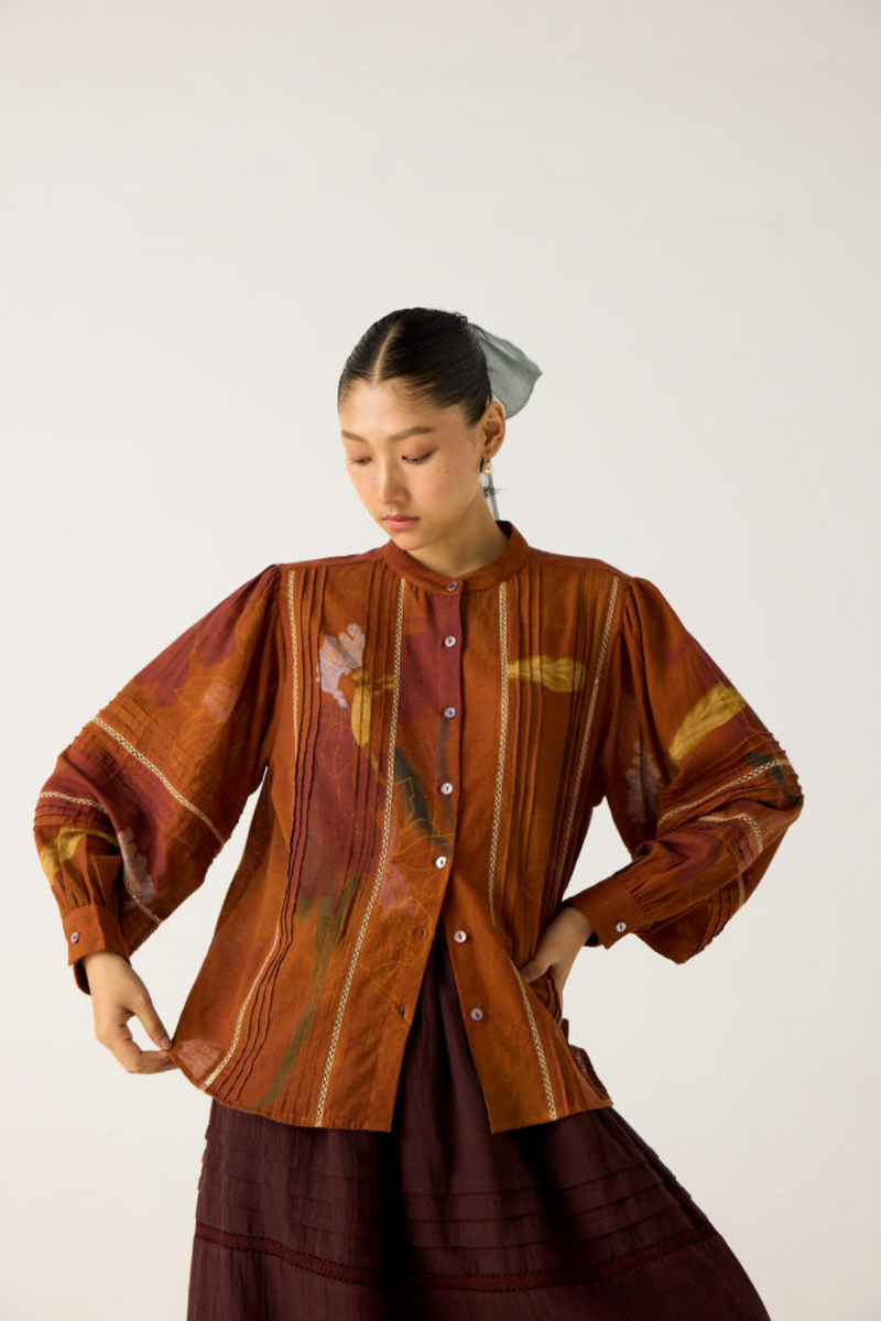 CARA SET-(FOLIAGE + SCALE PRINT) cotton by CORD in multi for women Worldwide