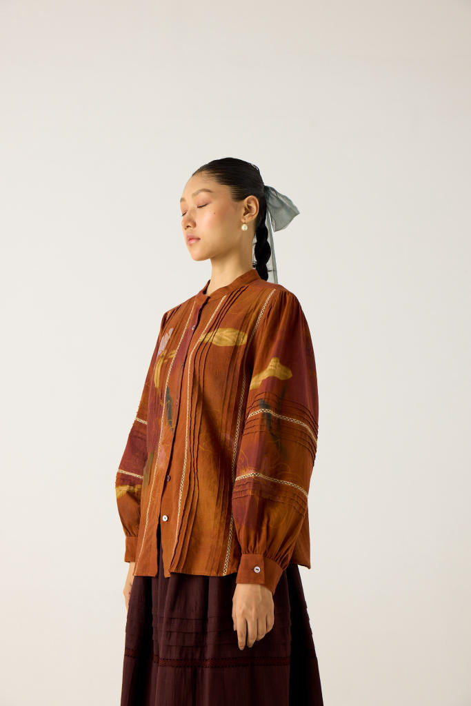 CARA SET-(FOLIAGE + SCALE PRINT) cotton by CORD in multi for women Worldwide