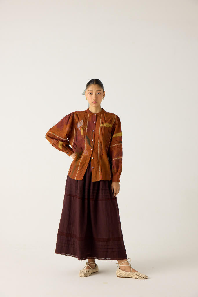 CARA SET-(FOLIAGE + SCALE PRINT) cotton by CORD in multi for women Worldwide