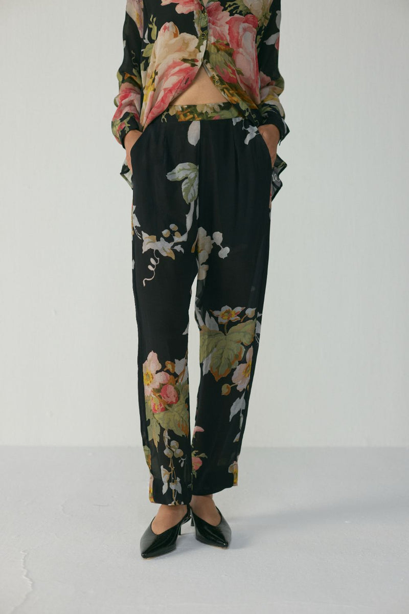 Carmine Co-Ord Set by YAM in black color for women Worldwide