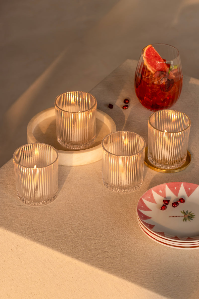 Sunset Tea Light Holder-Set of 4